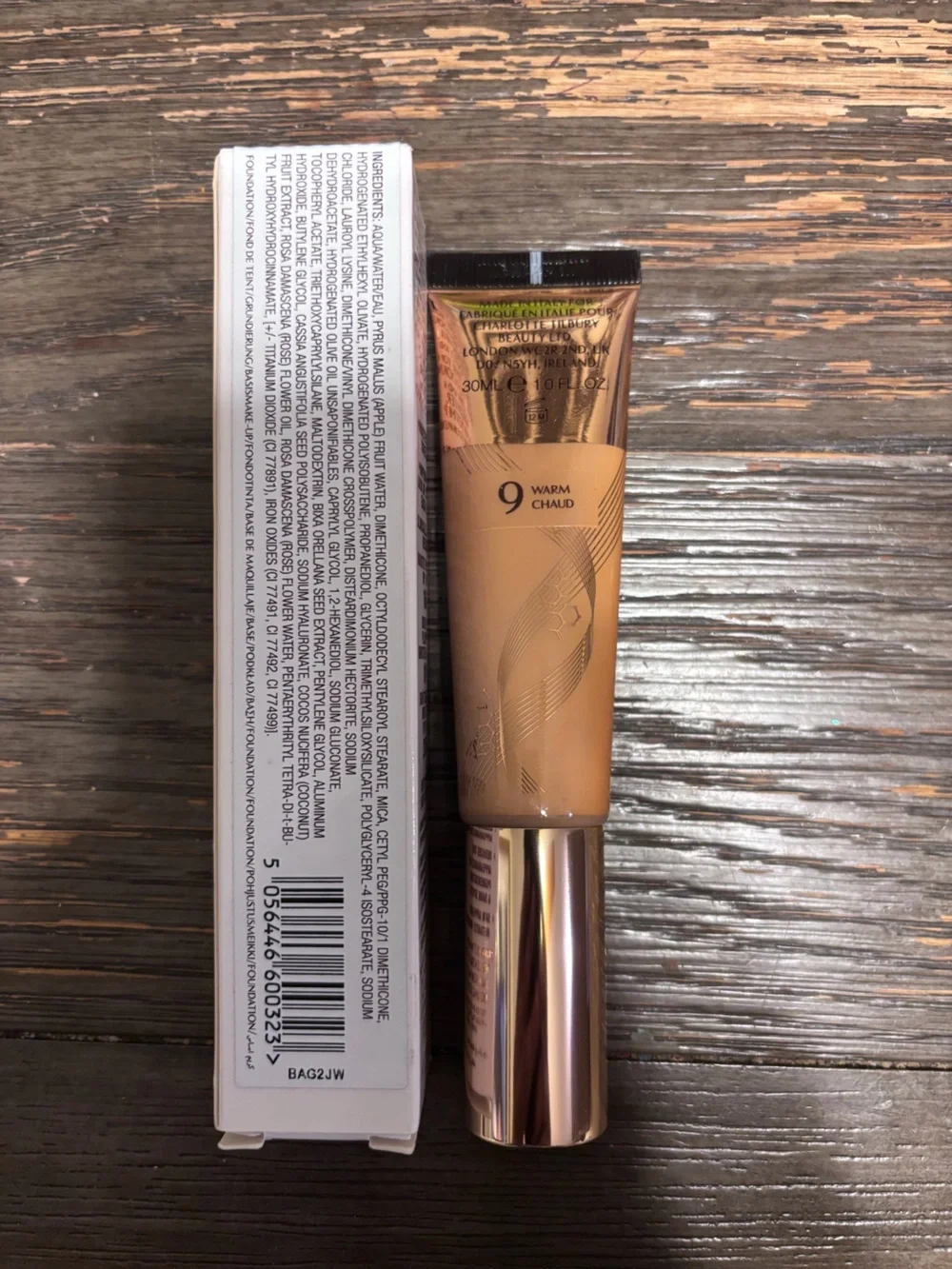 Charlotte Tilbury Beautiful Skin Foundation - 9 Warm Chaud